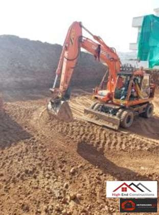 Construction site progress